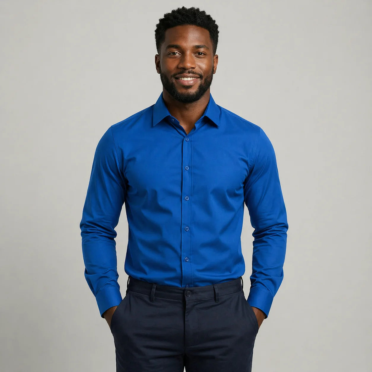 La Camisa Elástica - Azul Royal