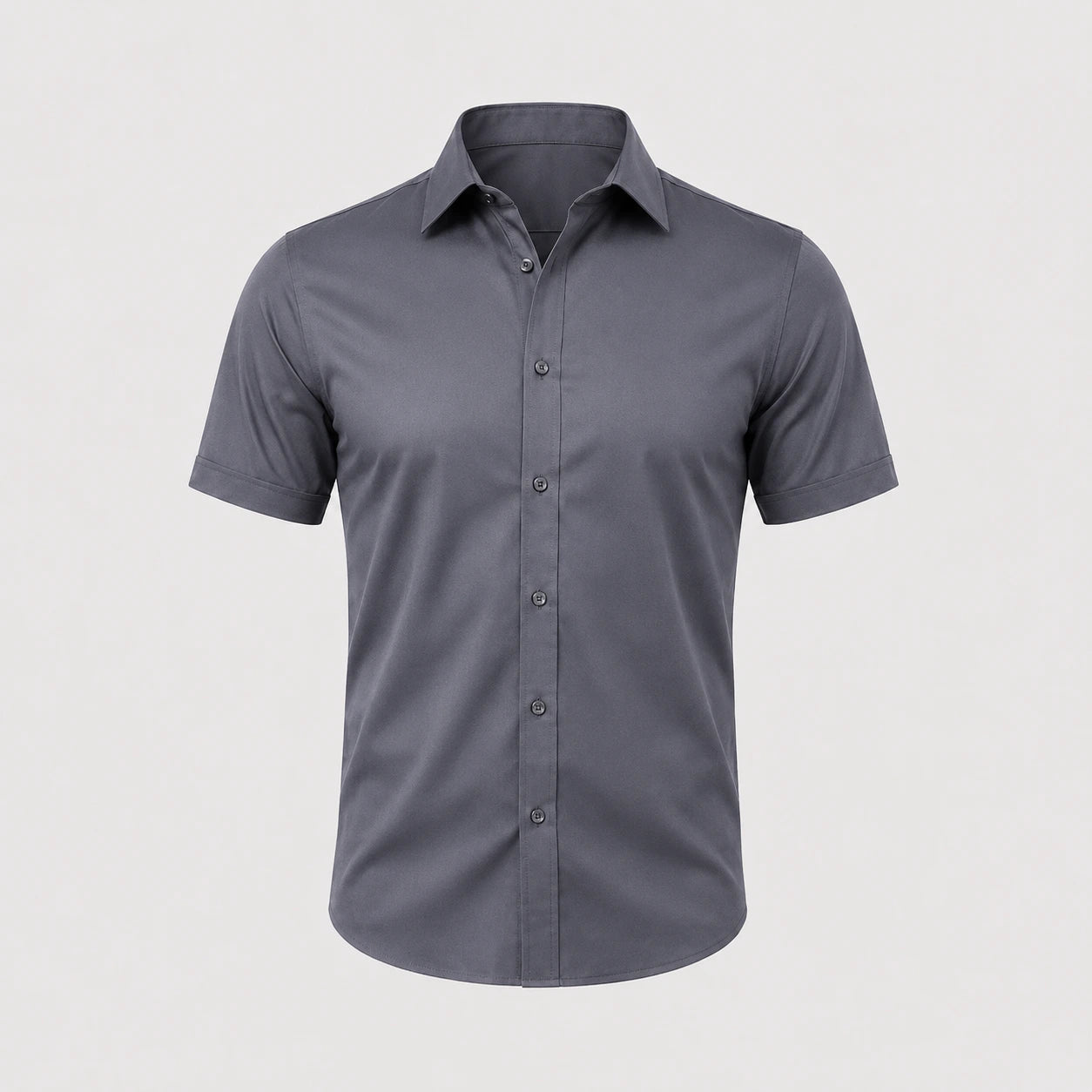 La Camisa Elástica de Manga Corta - Oscuro